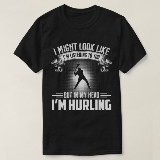 In m'n hoofd, hurling ik. t-shirt (Design voorkant)