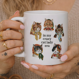 In M'n Tijdperk Als Gekke Kattenvrouwtje Grappige  Koffiemok