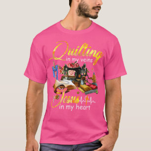 In m'n veinen... Jezus in mijn hart. T-shirt