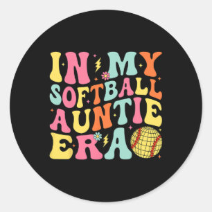 In M'n Zachte Tante Tijd Groovy Zachte Tante Ronde Sticker