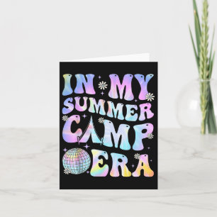 In M'n Zomer Kamp Tijdperk Camping Tie Dye Laatste Kaart