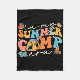 In M'n Zomer Kamp Tijdperk Retro Zomer Kampeerder Fleece Deken