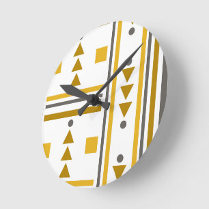 in moderne geometrische stijl ronde klok
