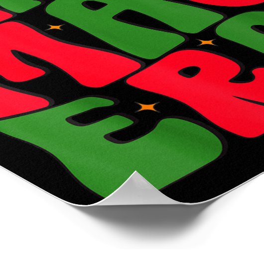 In My Christmas Era Groovy Xmas Matching Christmas Poster (Hoek)