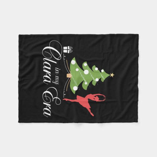 In My Clara Era Nutcracker Holiday Christmas Xmas Fleece Deken (Voorkant (Horizontaal))