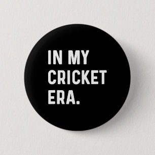 In My Cricket Era - Pitch Wicket Sport  Ronde Button 5,7 Cm