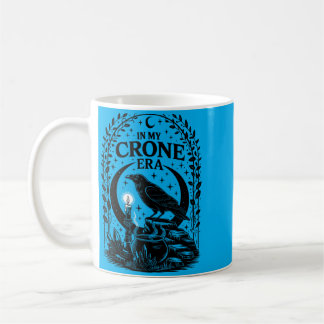 In My Crone Era Witchy Raven Goth Witch Design Koffiemok