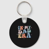 In My Dad Era Retro Groovy Father's Day  Sleutelhanger (Voorkant)