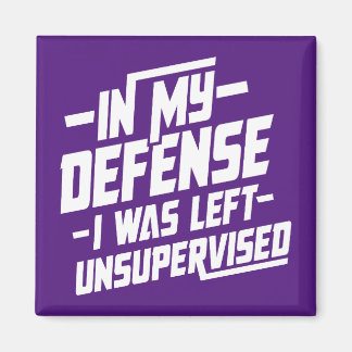 In my defense I was left unsupervised Magneet