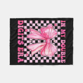 In My Double Digits Era Coquette Bow 10th Birthday Fleece Deken (Voorkant (Horizontaal))