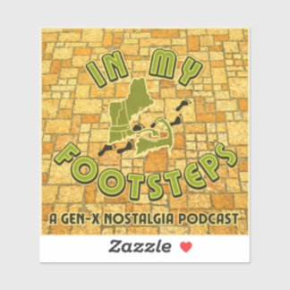 In My Footsteps Podcast Bumper Sticker Alt. #1