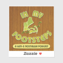 In My Footsteps Podcast Bumper Sticker Alt. #2
