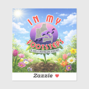 In My Footsteps Podcast Bumper Sticker Alt. #4