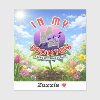 In My Footsteps Podcast Bumper Sticker Alt. #4