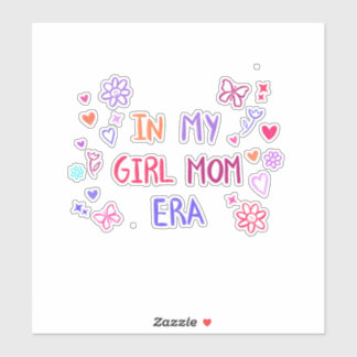  in my girl mom era CRAYON  Sticker