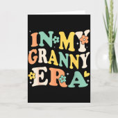 In My Granny Era Funny Sarcastic Groovy Retro Moth Kaart (Voorkant)