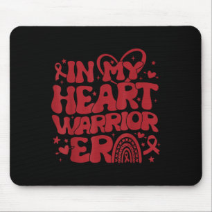 In My Heart Warrior Era Bewustzijn voor hartziekte Muismat