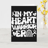 In My Heart Warrior Era Heart Disease Awareness We Kaart (Gele Bloem)