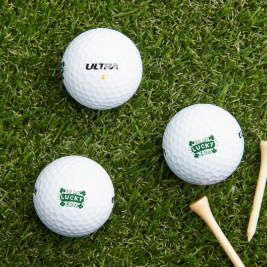 In My Lucky Era Shamrock Golfballen (Insitu Gras)