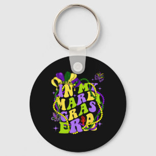 In My Mardi Gras Era Heart Fleur-de-lis Symbool Fe Sleutelhanger