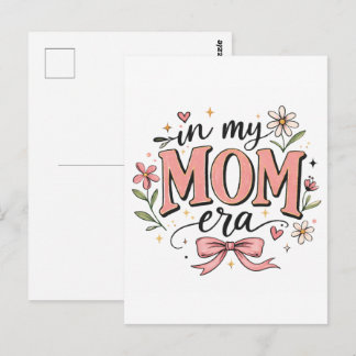 In My Mom Era Trendy Mother’s Day T-Shirt Briefkaart