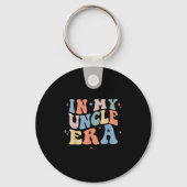 In My Uncle Era Retro Groovy Father's Day  Sleutelhanger (Voorkant)