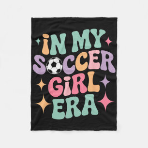 In My Voetbal Meisje Era Groovy T-shirt Voetballen Fleece Deken