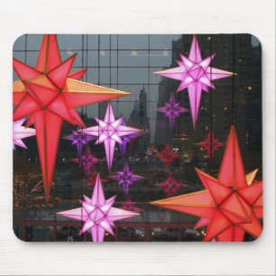 In New York City. kerstversiering binnenin Muismat