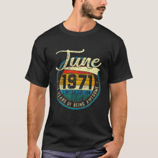in nood juni 1971 50e verjaardag Gift 50 T-shirt