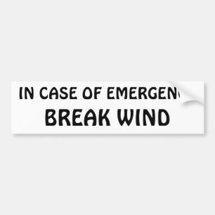 In Nood - Winderigheid Bumpersticker