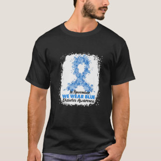 In november Draag we blauw diabetes awarene T-shirt