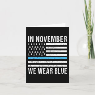In november Draag we Blauwe Diabetes Bewustmaands Kaart