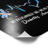 In november Draag we Blauwe Diabetes Bewustmakings Foto Afdruk (Hoek)