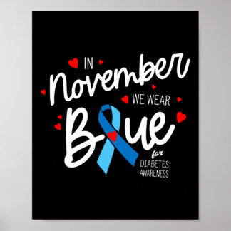In november draag we Blue1 Poster