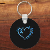 In november Draag we Blue Cure Diabetes Awareness Sleutelhanger (Voorkant)