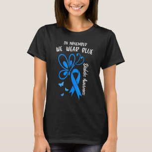 In november Draag we Blue Diabetes Awareness Cute T-shirt