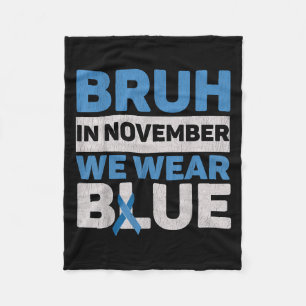 In november Draag we Blue Diabetes Awareness D Fleece Deken