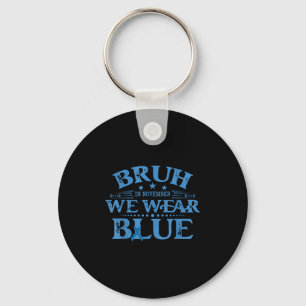 In november Draag we Blue Diabetes Awareness D Sleutelhanger