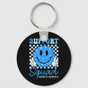 In november Draag we Blue Diabetes Awareness Suppo Sleutelhanger