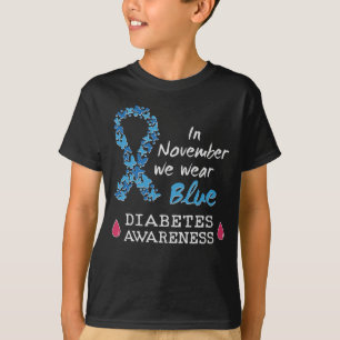 In november draag we Blue, Diabetes Awareness T-shirt