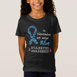 In november draag we Blue, Diabetes Awareness T-shirt