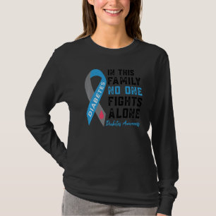 In november Draag we Blue Diabetic T1d T2d Diabete T-shirt