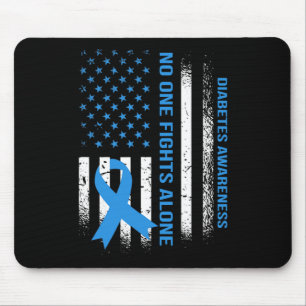 In november Draag we Blue T1d T2d Diabetic Diabete Muismat