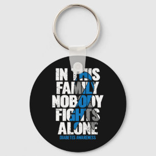 In november Draag we Blue T1d T2d Diabetic Diabete Sleutelhanger