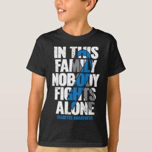 In november Draag we Blue T1D T2D Diabetic Diabete T-shirt