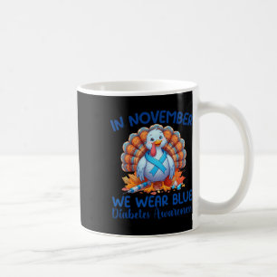 In november Draag we Blue Turkey Dankuwel Diabetes Koffiemok