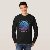 In november Draag we de maand waarin we de blauwdi T-shirt (Voorkant volledig)