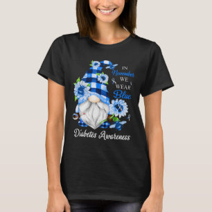 In november Draag we het bewustzijn van blauwe gno T-shirt