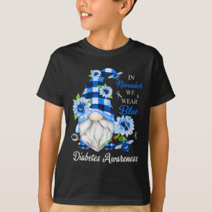 In november Draag we het bewustzijn van blauwe gno T-shirt