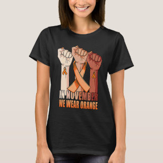 In november draag we Oranje COPD Awareness mon T-shirt